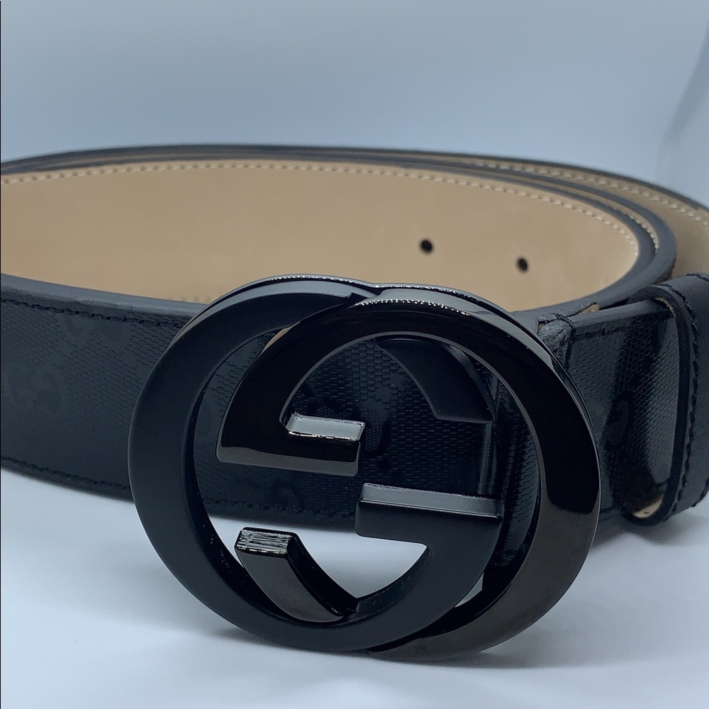 Gucci Belt Imprime Black size 36-38